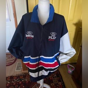 Vintage Ford Racing Jarvic Apparel Made In Canada Jacket